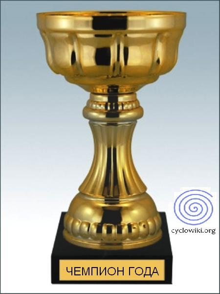 Орден #1 «Чемпиону Циклопедии», присвоен 1 января 2014‎‎ участником Serebr за «Золотой призёр, чемпион (чемпионат 2013)»